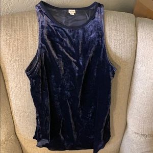 Gap Navy velvet tank top